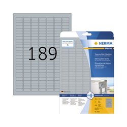 HERMA Etikett Typenschild 4220 25x10mm silber 4.725 St./Pack.
