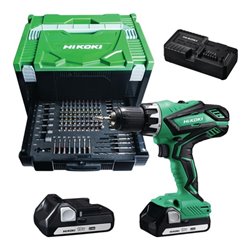 HiKOKI Akku-Bohrschrauber DS 18 DJL Set 18 V 1,5 Ah 1,5-13mm