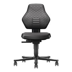 Arbeitsdrehstuhl Air Flow Rl.Kunstlederpolster schwarz 450-600mm BIMOS