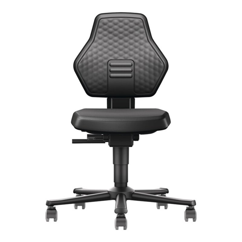 Arbeitsdrehstuhl Air Flow Rl.Kunstlederpolster schwarz 450-600mm BIMOS