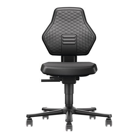 Arbeitsdrehstuhl Air Flow Rl.Kunstlederpolster schwarz 450-600mm BIMOS