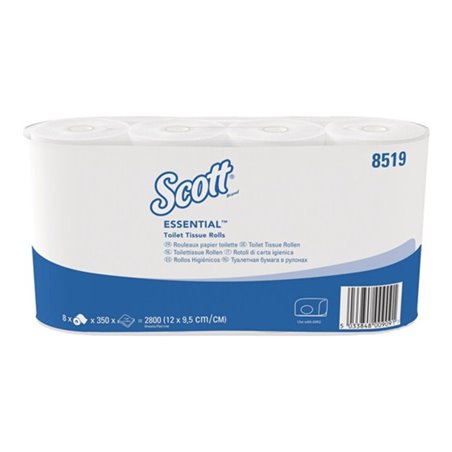 Toilettenpapier SCOTT® ESSENTIAL 8519 2-lagig 64 RL a 350 Blätter22400 Blätter