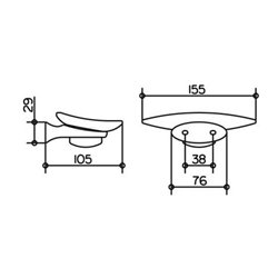 Keuco Echtkristall-Seifenschale CLEO lose