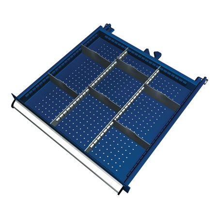 Schubladenunterteilungsmaterial Front150-175mm 2Längs-/6Querteiler Schubl-B459mm