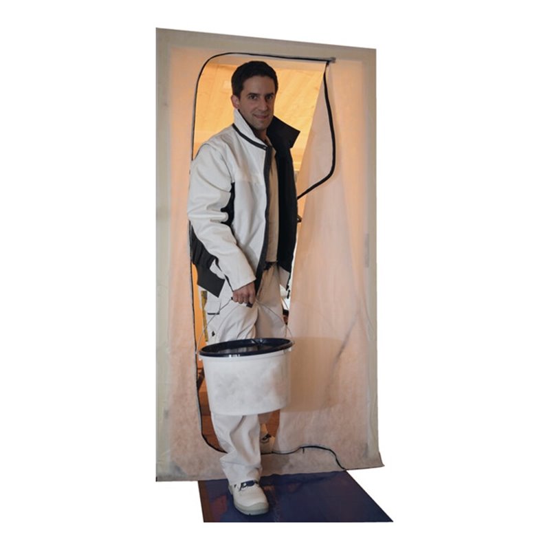 Staubschutztür DUO 1 Tuch/1 Rl.Klebeband Tuch 2,2x1,1 m/Band 7 mx36,6mm