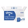Falttuch KLEENEX® 6778 2-lagig weiß L320xB215ca.mm 15 Pk.x124 Tü.1860 Tü.