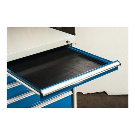 Schubladengummieinlage schwarz f.Schrank-B.572mm f.Schubl.H 50-175mm