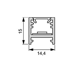 LED Leuchtenprofil Bali Bali Aufbau Alu.EV1 L&S
