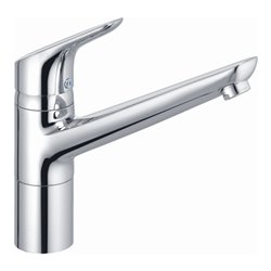 Kludi Objekta Spültisch-Einhebelmischer geschl. Heb., schwenkb. Auslauf, chrom