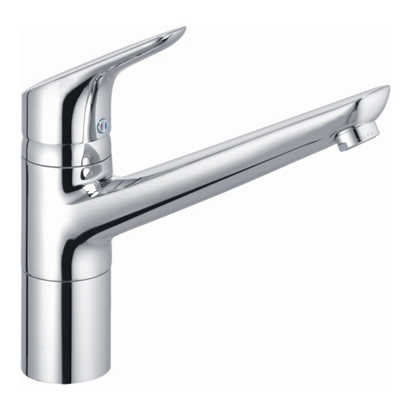 Kludi Objekta Spültisch-Einhebelmischer geschl. Heb., schwenkb. Auslauf, chrom