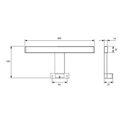 Anbauleuchte Lilium Emotion 12 V 7 W Rahmenfarbe CR L&S