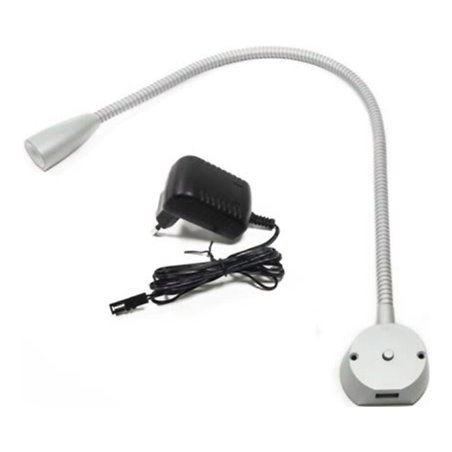 1-er Set Bettanbauleuchte BU 1 Warmweiß 12 V 1,2 W Rahmen Aluminiumfarben L&S