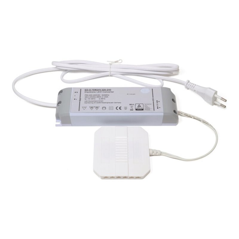 LED-Konverter 230 V 24 V 75 W 12-fach Verteiler L&S