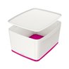 Leitz Aufbewahrungsbox MyBox 52161023 mittel 18l Deckel ws/pi