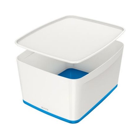 Leitz Aufbewahrungsbox MyBox 52161036 mittel 18l Deckel ws/bl