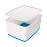Leitz Aufbewahrungsbox MyBox 52161036 mittel 18l Deckel ws/bl