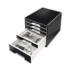 Leitz Schubladenbox CUBE 52531095 5Schubfächer schwarz