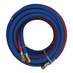 Autogenzwillingsschlauch L.30m ID 6/9mm Wandst.5/3,5mm blau/rot