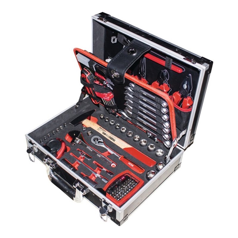 Werkzeugsortiment 105-tlg.im Aluminiumrahmen Koffer NOW