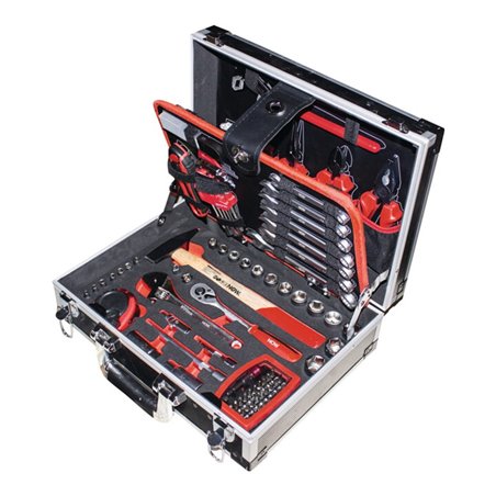 Werkzeugsortiment 105-tlg.im Aluminiumrahmen Koffer NOW