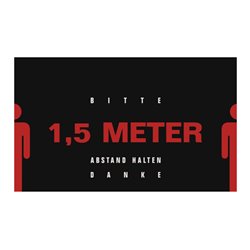 Fußmatte A 1,5 m,quer rot/schwarz PA L1500xB900xS6mm MILTEX