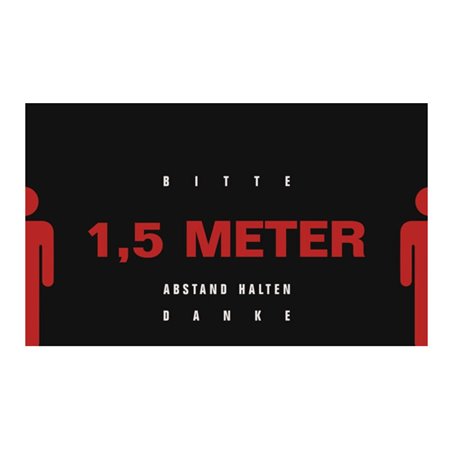 Fußmatte A 1,5 m,quer rot/schwarz PA L1500xB900xS6mm MILTEX