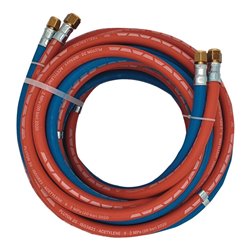 Autogengasschlauch L.20m ID 6/9mm Wandst.5/3,5mm blau/rot