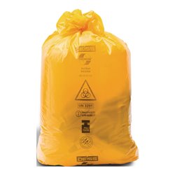 Kunststoffsack 120l LD-PE gelb 80 my B700xL1100mm 125St./Karton