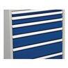 Schubladenschrank H1019xB1005xT736mm lichtgrau/signalblau 8 Schubl.Vollauszug