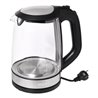 Wasserkocher WK 3501 swg 2200 W schwarz ,2l 1,1kg Glas,VA LED blau