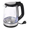 Wasserkocher WK 3501 swg 2200 W schwarz ,2l 1,1kg Glas,VA LED blau