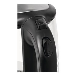 Wasserkocher WK 3501 swg 2200 W schwarz ,2l 1,1kg Glas,VA LED blau