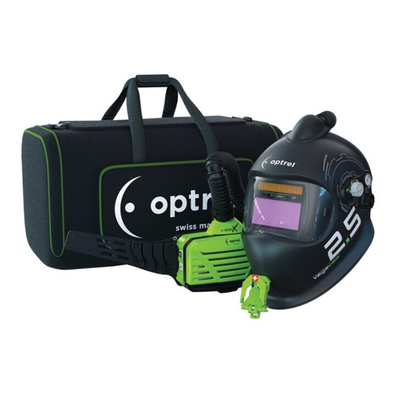 Schweißerschutzhelm Vegaview 2.5 m.Gebläseatemschutz 90x110mm OPTREL