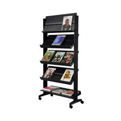 Paperflow Prospektständer Uno 255N.01 5Auflagen mobil schwarz