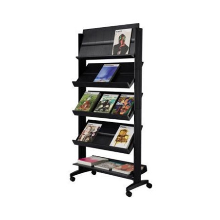 Paperflow Prospektständer Uno 255N.01 5Auflagen mobil schwarz