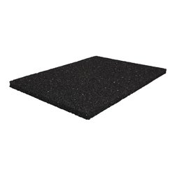 Bautenschutzmatte B.1,25m L.10m D.6mm schwarz Granulatgummi