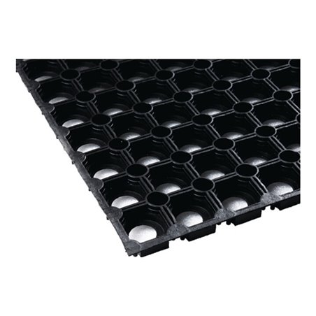 Gum.Ringmatte B.1m L.1,5m D.22mm schwarz NR/SBR o.Gewebeeinlage