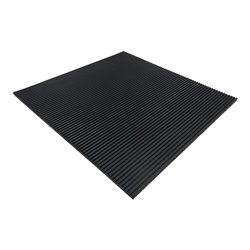 Antivibrationsmatte B.0,5m L.0,5m D.8mm schwarz NR/SBR o.Gewebeeinlage