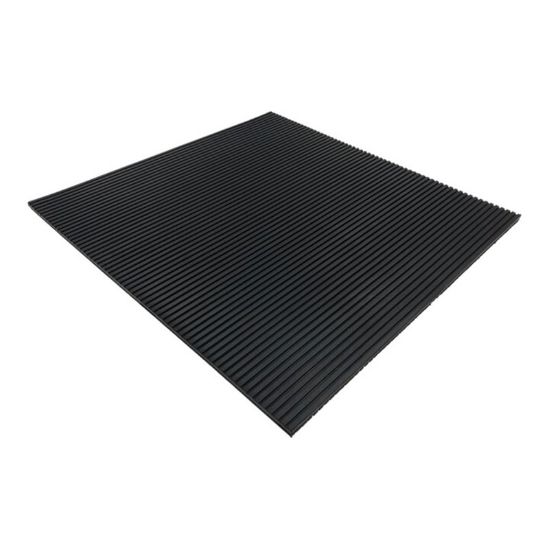 Antivibrationsmatte B.0,5m L.0,5m D.8mm schwarz NR/SBR o.Gewebeeinlage