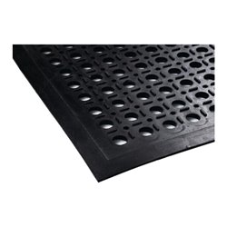 Anti-Ermüdungsmatte B.0,9m L.1,5m D.12mm schwarz NR/SBR o.Gewebeeinlage