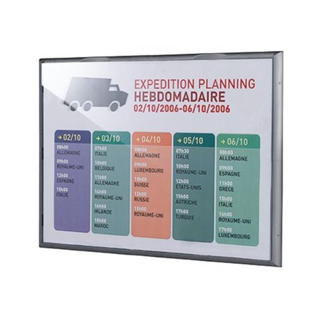 Paperflow Prospektständer 4069.35 DIN A3 quer aluminium