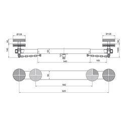 Querträger BH1CB1000 1000kg BAHCO
