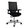 Bürodrehstuhl m.Punktsynchrontechnik schwarz/schwarz 450-550mm Trgf110kg TOPSTAR