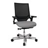 Bürodrehstuhl Punktsynchrontechnik schwarz/hellgrau 420-550mm Trgf.110kg TOPSTAR