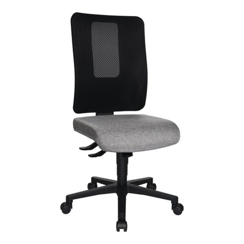 Bürodrehstuhl m.Synchrontechnik schwarz/hellgrau 460-560mm Trgf.110kg TOPSTAR
