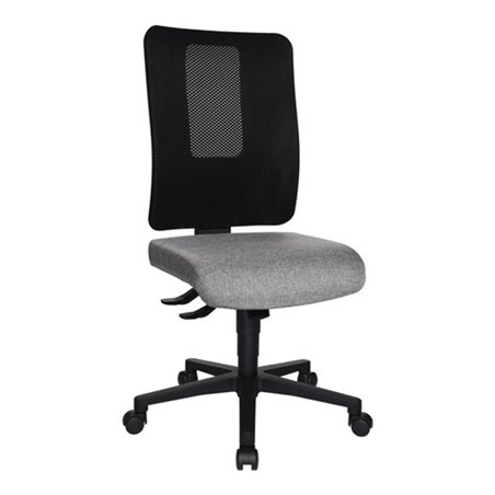 Bürodrehstuhl m.Synchrontechnik schwarz/hellgrau 460-560mm Trgf.110kg TOPSTAR