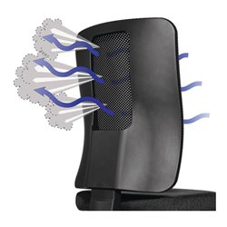 Bürodrehstuhl m.Synchrontechnik schwarz/hellgrau 460-560mm Trgf.110kg TOPSTAR