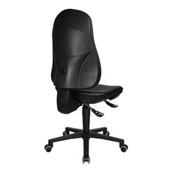 Arbeitsdrehstuhl Point 70 Rl.Kunstlederpolster schwarz