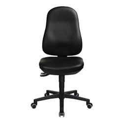 Arbeitsdrehstuhl Point 70 Rl.Kunstlederpolster schwarz