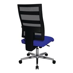 Bürodrehstuhl m.Punktsynchrontechnik schwarz/blau 450-550mm Trgf.110kg